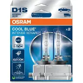 Osram XENARC COOL BLUE INTENSE D1S, +150% meer licht, tot 6.200K, xenon koplamp, LED-look, 2 lampen