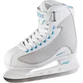 Roces - RSK 2 - IJshockeyschaatsen - Schaatsen Dames - Wit Blauw - Stevige Constructie & RVS IJzer - Maat EU 42