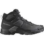 Salomon - Heren wandelschoenen - X Ultra 5 Mid GTX M Black / Asphalt / Castlerock voor Heren - Maat 9 UK - Zwart