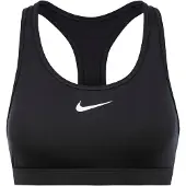 Nike Sport bh 'SWOOSH' zwart / wit