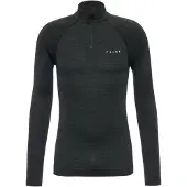 Falke - Wandel- en bergsportkleding - Longsleeve Zip M Black voor Heren van Wol - Maat M - Zwart