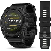 Garmin - Horloges - Fenix 8 Amoled 51mm Sapphire Titane/Carbon Gray voor Unisex - Zwart