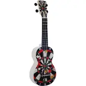 Mahalo Soprano ukelele - MA1 - Art Series - Darts motief - Met draagtas