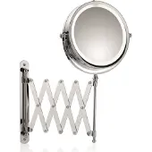 kela Make-up Spiegel Valeria met LED verlichting Silver Shining Wandmodel