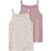 Name it Onderhemd donkerblauw / taupe / kiwi / oudroze