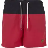 Urban Classics Zwemshorts pastelrood / zwart