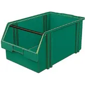 LA-KA-PE Magazijnbak | L500/450xB300xH230 mm | PS groen | 8 stuks - LK1A GRÜN