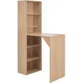 Syfax Bartafel met kast 115x59x200 cm eikenkleurig