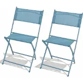 Mojawo 2-persoons klapstoel, tuinstoel, campingstoel, inklapbaar, inklapbaar, turquoise