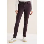 Cecil Dames Broek in lederlook - Rood - 26