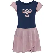 Hummel Jurk donkerblauw / lichtroze