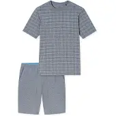 Schiesser Pyjama kort smoky blue