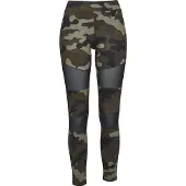 Urban Classics Leggings kaki / olijfgroen / zwart