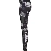 Urban Classics Leggings antraciet / zwart / wit