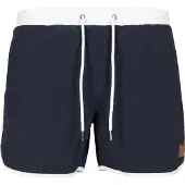 Urban Classics Zwemshorts navy / wit
