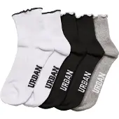 Urban Classics Girly Small Edge Half Socks 4 Pairs Veelkleurig EU 39-42 Vrouw