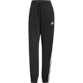 Adidas Sportbroek 'ESSENTIALS 3-STRIPES FLEECE LOOSE' zwart / wit