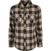 Urban Classics Blouse donkerbeige / donkergrijs / zwart