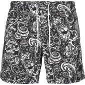 Urban Classics Zwemshorts zwart / wit