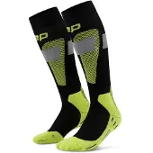 Cep Ski Merino Socks Tall 3.0, skisokken, heren, zwart/geel