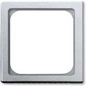 Busch-Jaeger BUSCH JAEGER 1710-0-3677 - Aluminium - Schroefloos - Geschikt voor alle merken - 63 mm - 63 mm - 51 x 51 mm