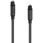 Hama 00202017 Toslink Audio Aansluitkabel [1x Toslink-stekker (ODT) - 1x Toslink-stekker (ODT)] 3 m Zwart Vergulde steekcontacten