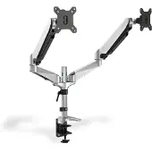 Digitus DA-90353 flat panel bureau steun 68,6 cm (27") Klem Zwart, Zilver