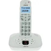 Logicom Confort 155T - Snoerloze telefoon - antwoordsysteem met nummerherkenning - DECT - wit