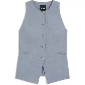BOSS Slim-fit gilet van scheerwol Maat 44