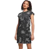 Urban Classics Jurk rookgrijs / zwart
