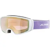 Alpina Skibril Double Jack Qv White/Lilac Matt