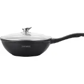 Pricenet Roestvrijstalen wokpan met antiaanbaklaag, 28 cm, RL BW28-ML,