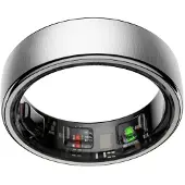 NOLATR Smart Ring NEX – Zonder Abonnement – Premium Activity & Slaap Tracker – 5-7 Dagen Batterij – Matte Afwerking – Zilver – Maat 12