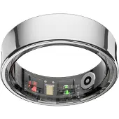 NOLATR Smart Ring LUX Slimme Ring - Stappenteller & Hartslagmeter - Zilver - Maat 8