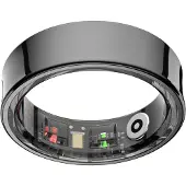 NOLATR Smart Ring LUX Slimme Ring - Stappenteller & Hartslagmeter - Zwart - Maat 7