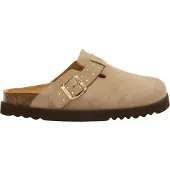 Scholl Klomp Women Benny Suede Dark Beige-Schoenmaat 39