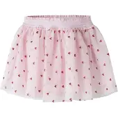 Name It Mini Rok 'NMFBeross' rosa / karmijnrood