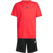 Adidas Trainingspak 'Train Essentials' rood / zwart / wit