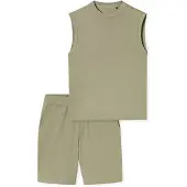 Schiesser Pyjama kort 'Modern' jade groen