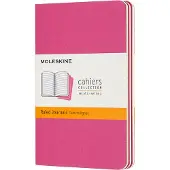 Moleskine Cahier Journals - Pocket - Gelinieerd - Roze - set van 3
