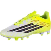 Adidas Sportschoen 'F50 Club' geel / lichtgrijs / rood / zwart
