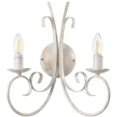 ONLI Wandlamp Pompei, dimbaar, wit / opaal, Woon-/ Eetkamer, metaal, Landelijk, wandlamp