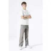 Garcia T-shirt met backprint ecru Jongens Katoen Ronde hals Backprint - maat 140/146