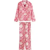 Next Pyjama hemelsblauw / rosa / rood / wolwit