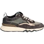 Floris van Bommel Sneakers laag 'De Zager 05' beige / ecru / donkerbruin / aardetinten