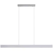 Q-SMART-HOME Slimme hanglamp Q-Adriana, dimbaar, alu / grijs / zink, Woon-/ Eetkamer, Aluminium, Modern, Slimme hanglamp