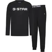 G-Star Pyjama lang 'Stone' zwart / wit