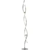 LOLA Smart LED vloerlamp LOLAsmart Swing Swing, dimbaar, alu / grijs / zink, Woon-/ Eetkamer, Aluminium, Modern