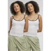 Urban Classics Top zwart / wit
