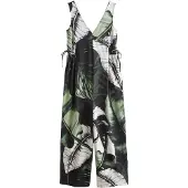 Next Jumpsuit spar / lichtgroen / zwart / wit